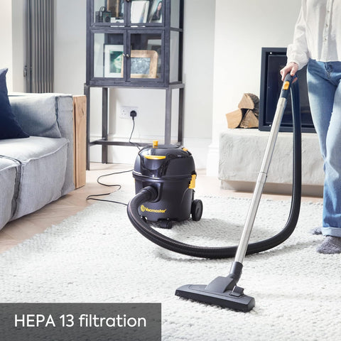 Vacmaster D8 8L Cylinder Vacuum Cleaner – Powerful Quiet Bagged Cleaning with HEPA 13 Filtration, 5 Dust Bags, 26m Reach