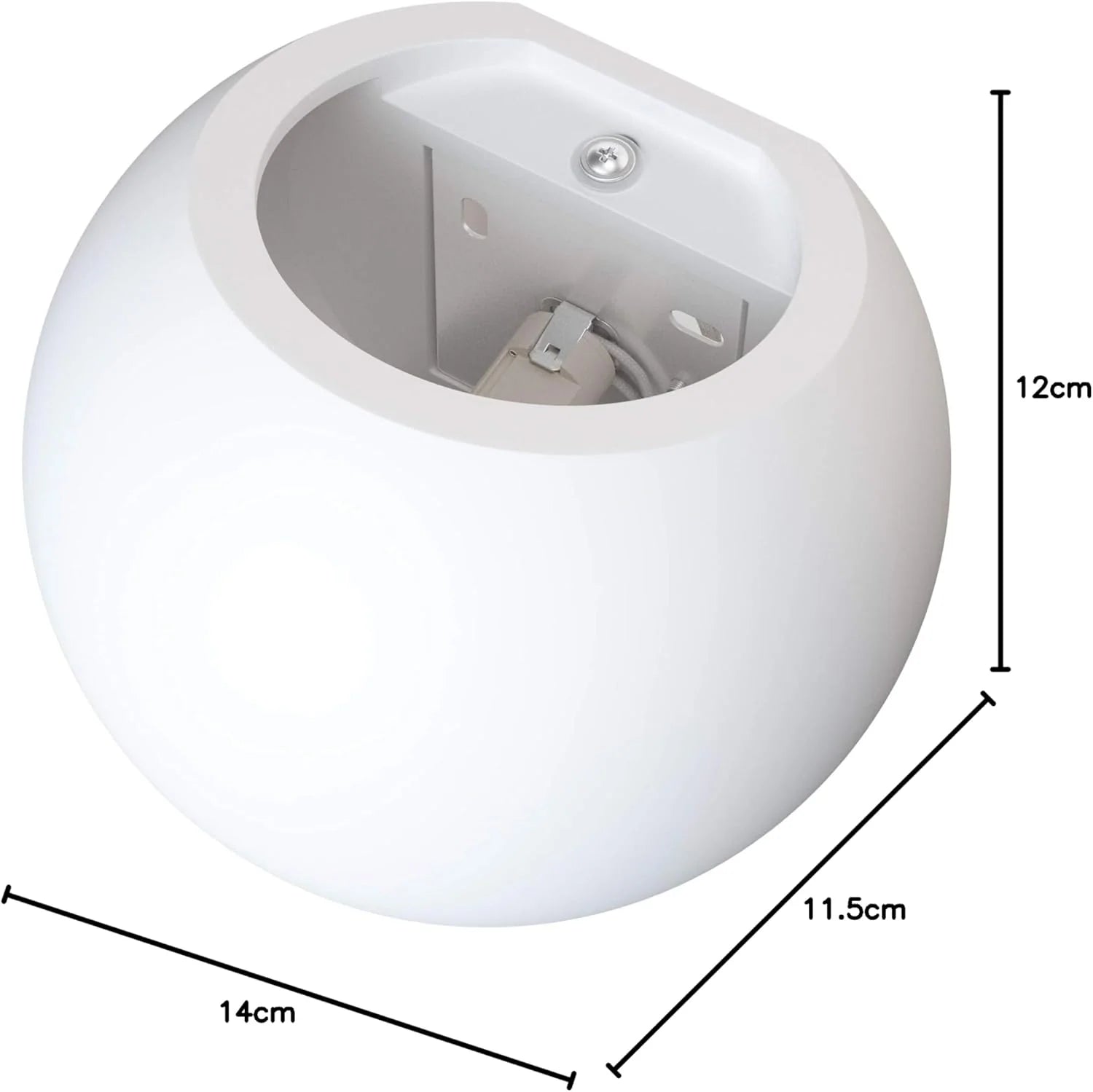 Up & down Plaster Wall Light – Paintable White G9 Sconce with Dimmable LED Bulb