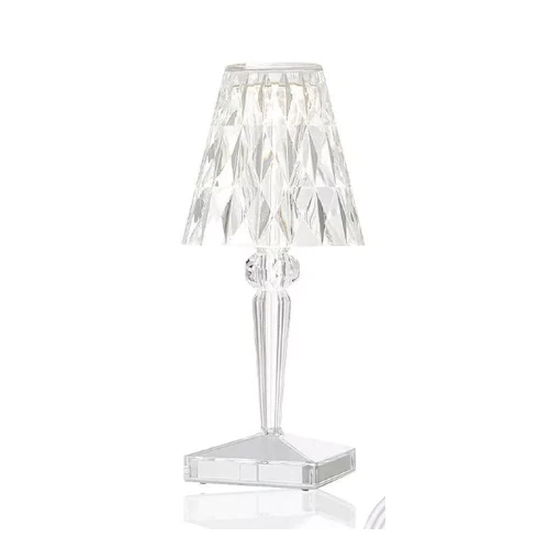 LED RGB Crystal Table Lamp – 16 Colour Modes – Remote Control – USB Rechargeable