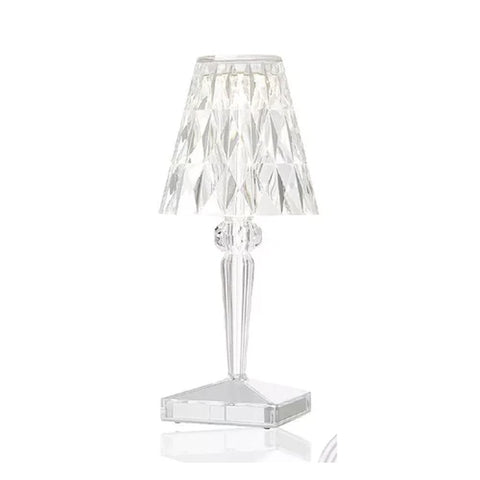 LED RGB Crystal Table Lamp – 16 Colour Modes – Remote Control – USB Rechargeable