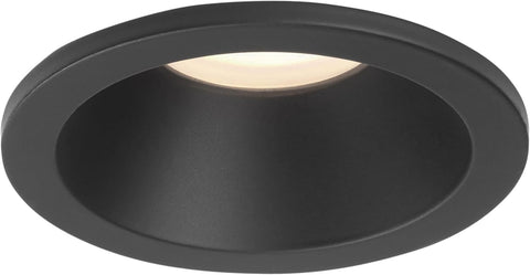 Minima round Fixed IP65 Bathroom Downlight - IP65 Rated - (Matt Black), GU10 Lamp, Designed in Britain - 1249017 - 3 Years Guarantee