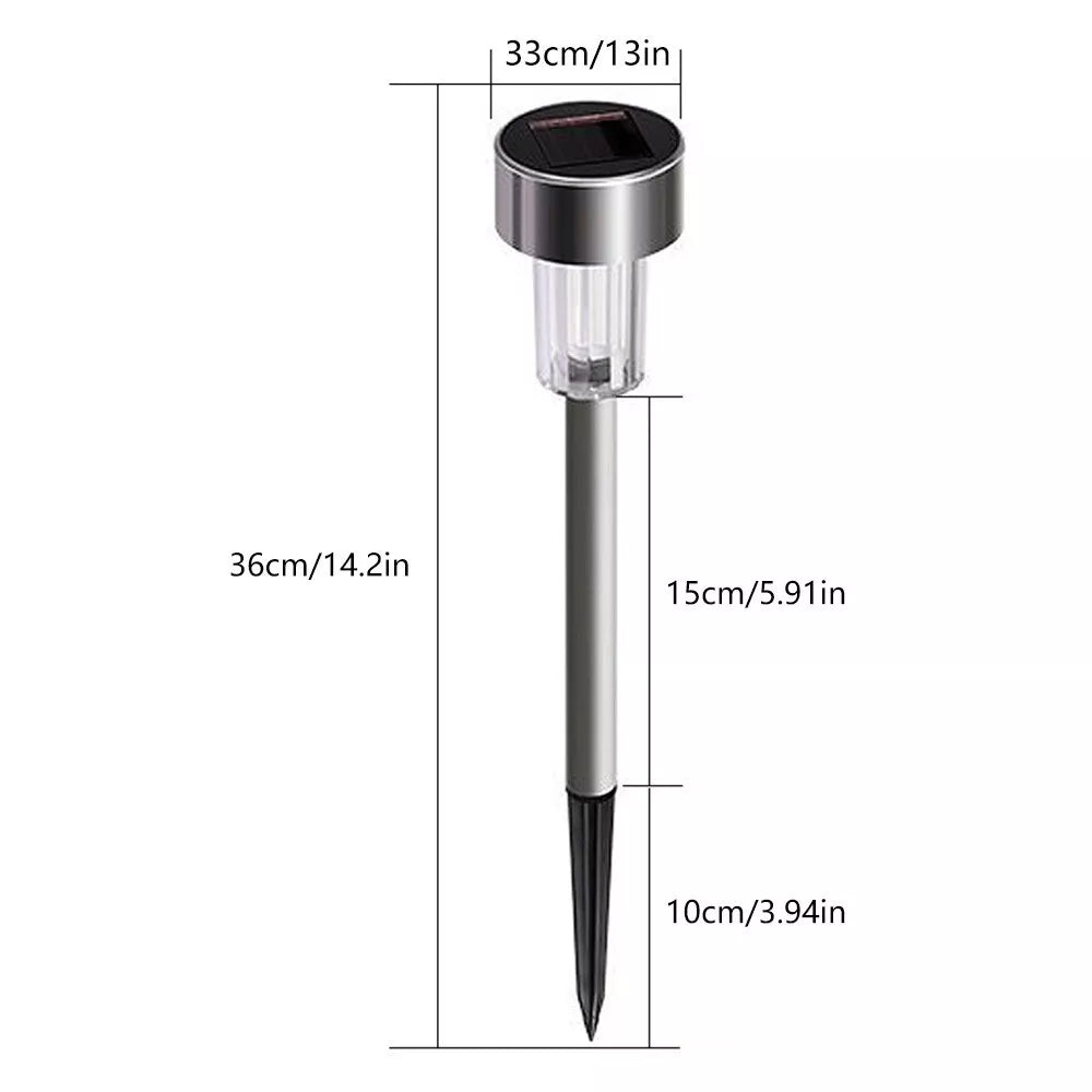 10Pcs Solar Power LED Stake Lights – Waterproof Outdoor Garden Lights