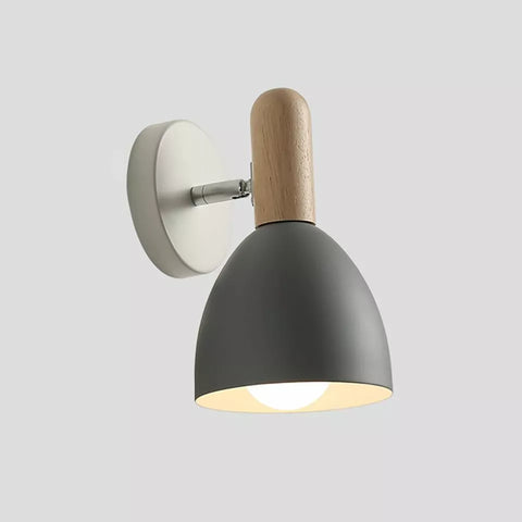 Adjustable Wood Vintage Wall Light 350° Rotatable