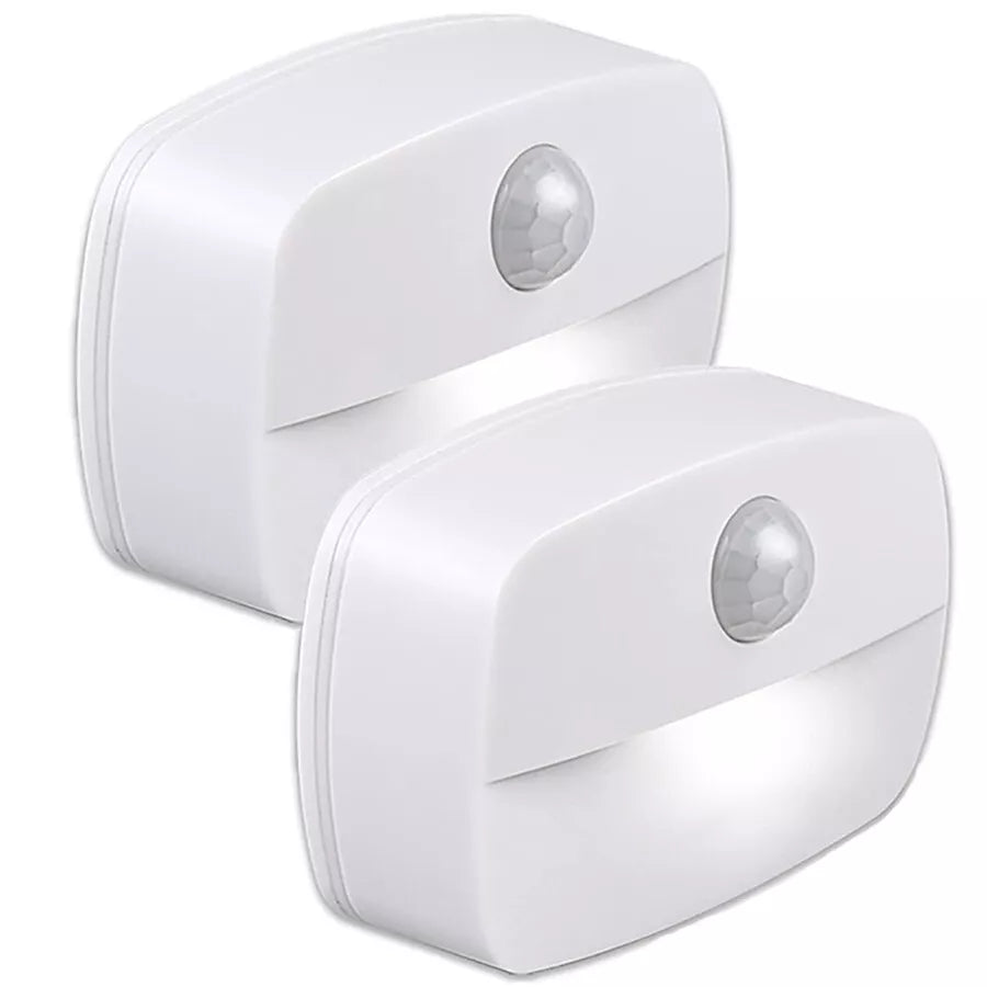 LED PIR Motion Sensor Wall Night Light – Waterproof & Battery Operated
