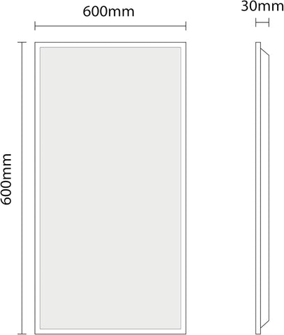 Bright Source 600X600Mm 72W LED Ceiling Panel