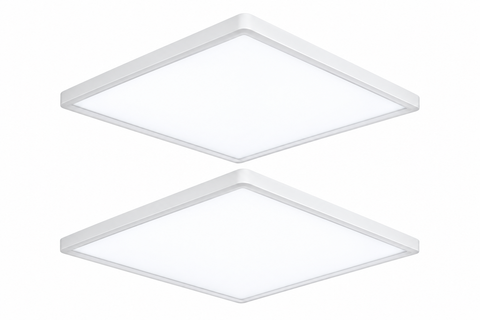 18W Square LED Ceiling Light – 6500K Cool White – Slim Flush Mount Design – Energy-Efficient Modern Ceiling Light for Kitchens, Bedrooms, Hallways & UK Homes