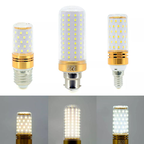 LED Corn Bulbs E14 E27 Screw/B22 Bayonet 12W High Powered Light