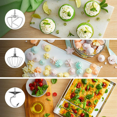 KZM35.000GY Go Collection Stand Mixer – 1400W Tilt-Head Electric Kitchen Mixer with 6.2L Bowl, Storm Blue