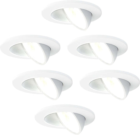 6-Pack LED Downlight White 5W CCT Waterproof IP65 Dimmable | Cutout Size Ø75Mm; Waterproof for Bathroom Shower Zone and Damp Indoor Areas