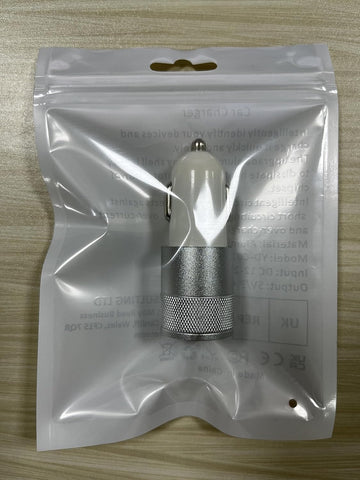 Car Charger Adapter 3.4A Dual Port Fast USB for iPhone, Samsung, iPad, and Google Pixel Devices