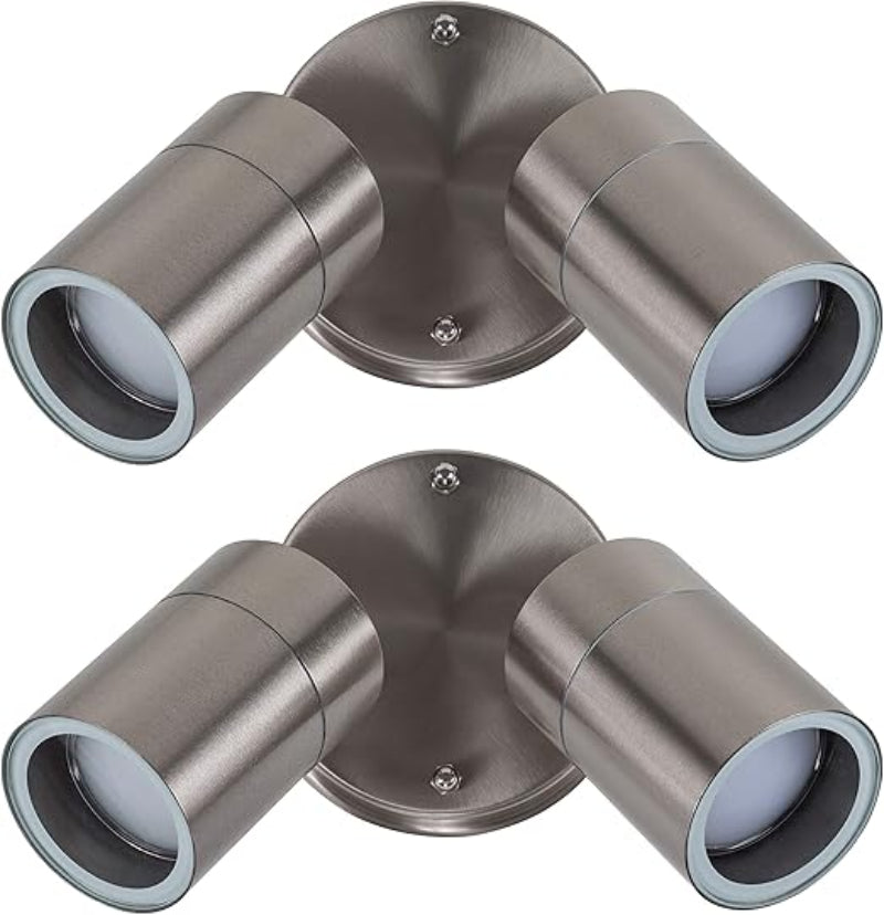 Buy Modern LED Outdoor Twin Wall Spotlight In UK - Shop Now!