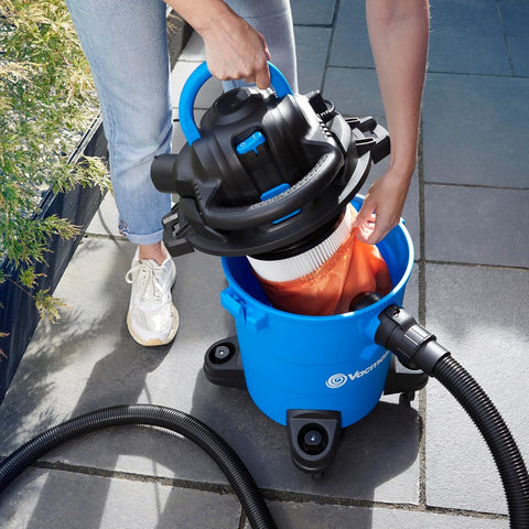 Vacmaster WD18 AG+ 2-in-1 Wet & Dry Garden Vacuum and Blower – 1500W, 18L Outdoor Cleaner for Artificial Grass, Patios & Decking