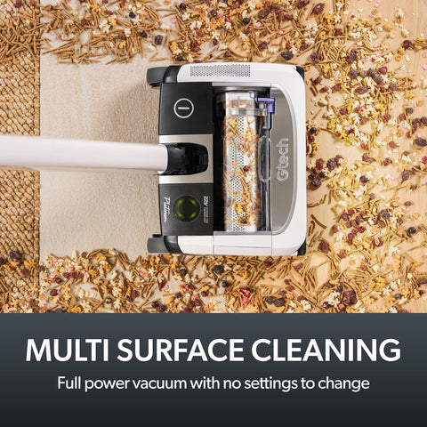 Gtech AirRAM AR46 Cordless Vacuum Cleaner Platinum Lightweight 3.3kg