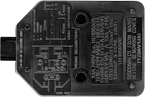 Masterplug Heavy Duty Single Socket Trailing Socket, without Plug and Cable, Black