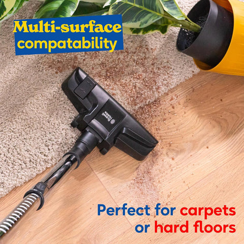 Russell Hobbs Compact XS Bagless Cylinder Vacuum Cleaner – 700W Lightweight 1.5L, Triple Filtration, Grey & Silver, for Hard Floors, Carpets & Cars