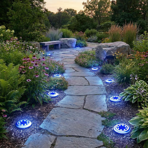 Solar Lights Outdoor Garden,8Pack Waterproof Solar Garden Lights