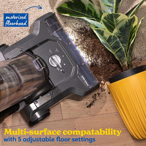 Russell Hobbs Hypermax Upright Vacuum Cleaner Grey & Blue, 700W, 4L Bagless