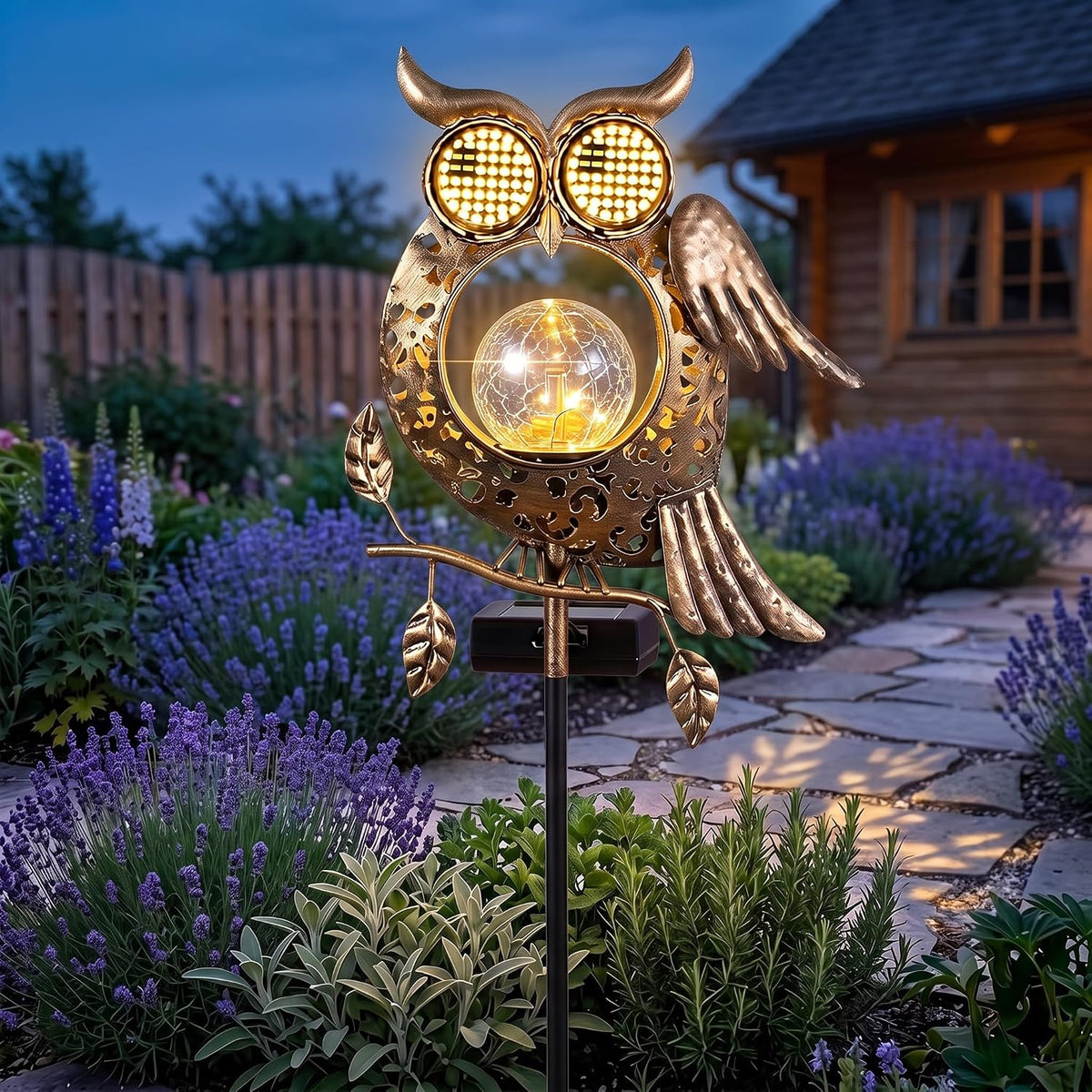 Owl Solar Garden Lights Outdoor