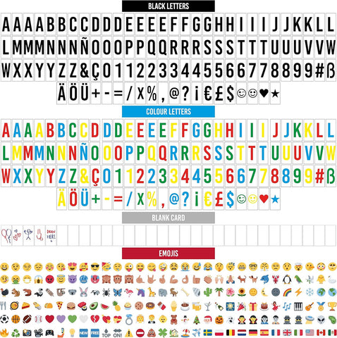 BONNYCO Color Changing Cinema Light Box – 16 Colours, 400 Letters & Emojis