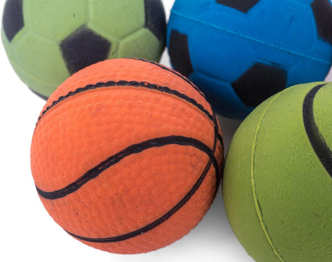 Petface Mini Sponge Balls, 5-Piece Dog Toy Pack