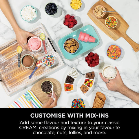 Swirl by CREAMi Soft Serve & Ice Cream Maker – Platinum Silver | 13 Functions | 2 Tubs | Ice Cream, Gelato, Sorbet & More