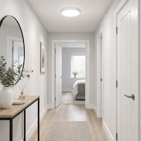 48W Round LED Ceiling Light – Flush Mount Modern Ceiling Lamp for Bedrooms, Living Rooms, Kitchens & Hallways - A warmer way to light the rooms you actually relax in