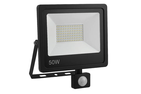 30W LED PIR Floodlight with Remote Control – 6500K Cold White