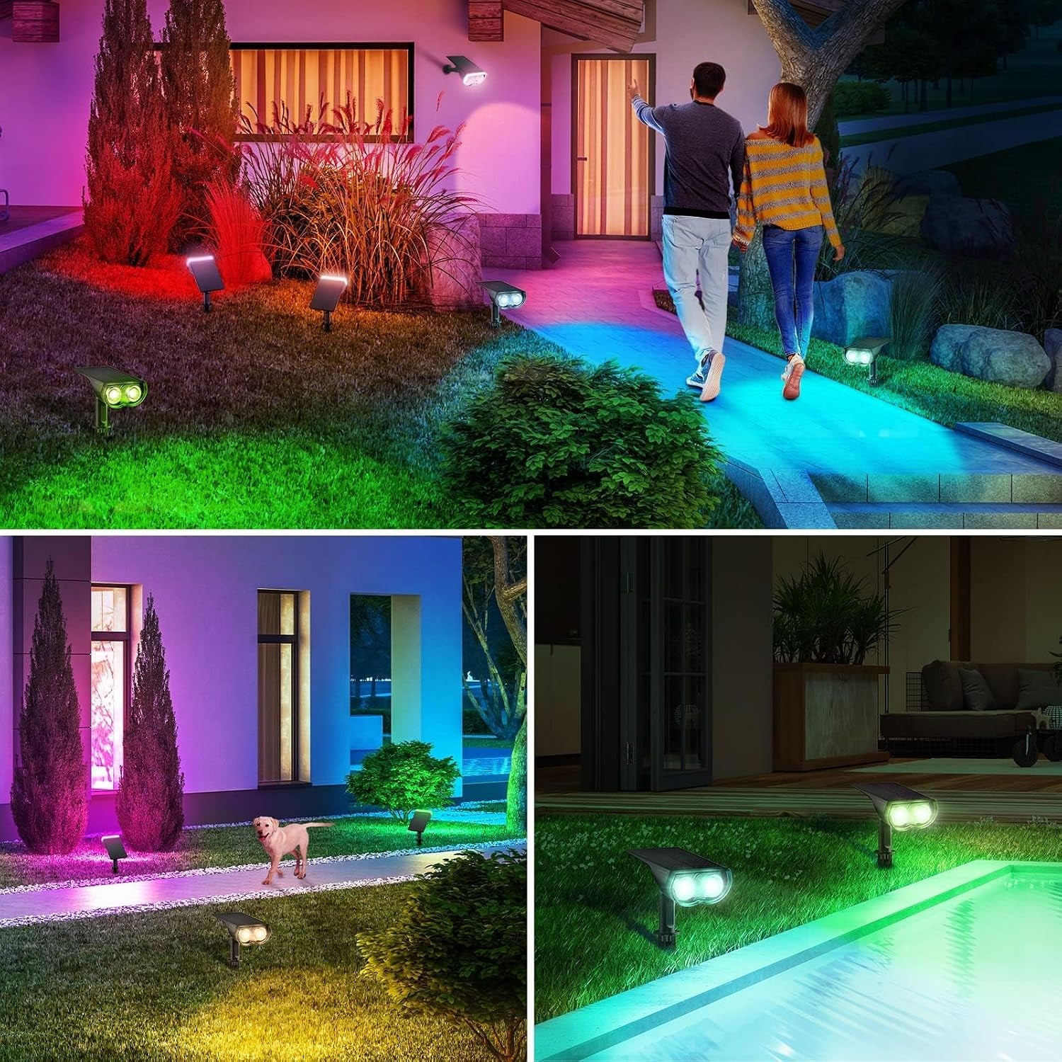 Halloween Colour Changing Solar Stake Lights Outdoor