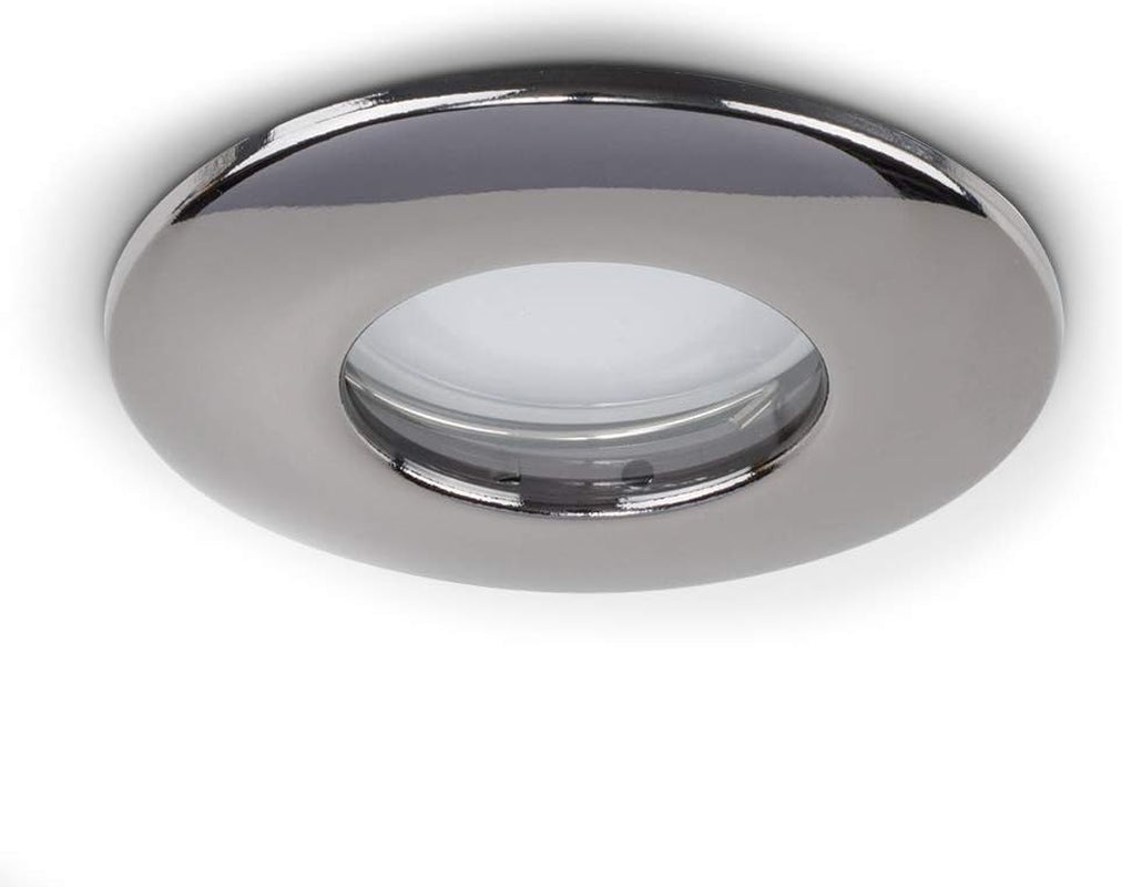 | Fire Rated White Domed GU10 Ceiling Downlight | Bath Recessed Lighting, Home Décor & Improvement Essential | Mains Wired