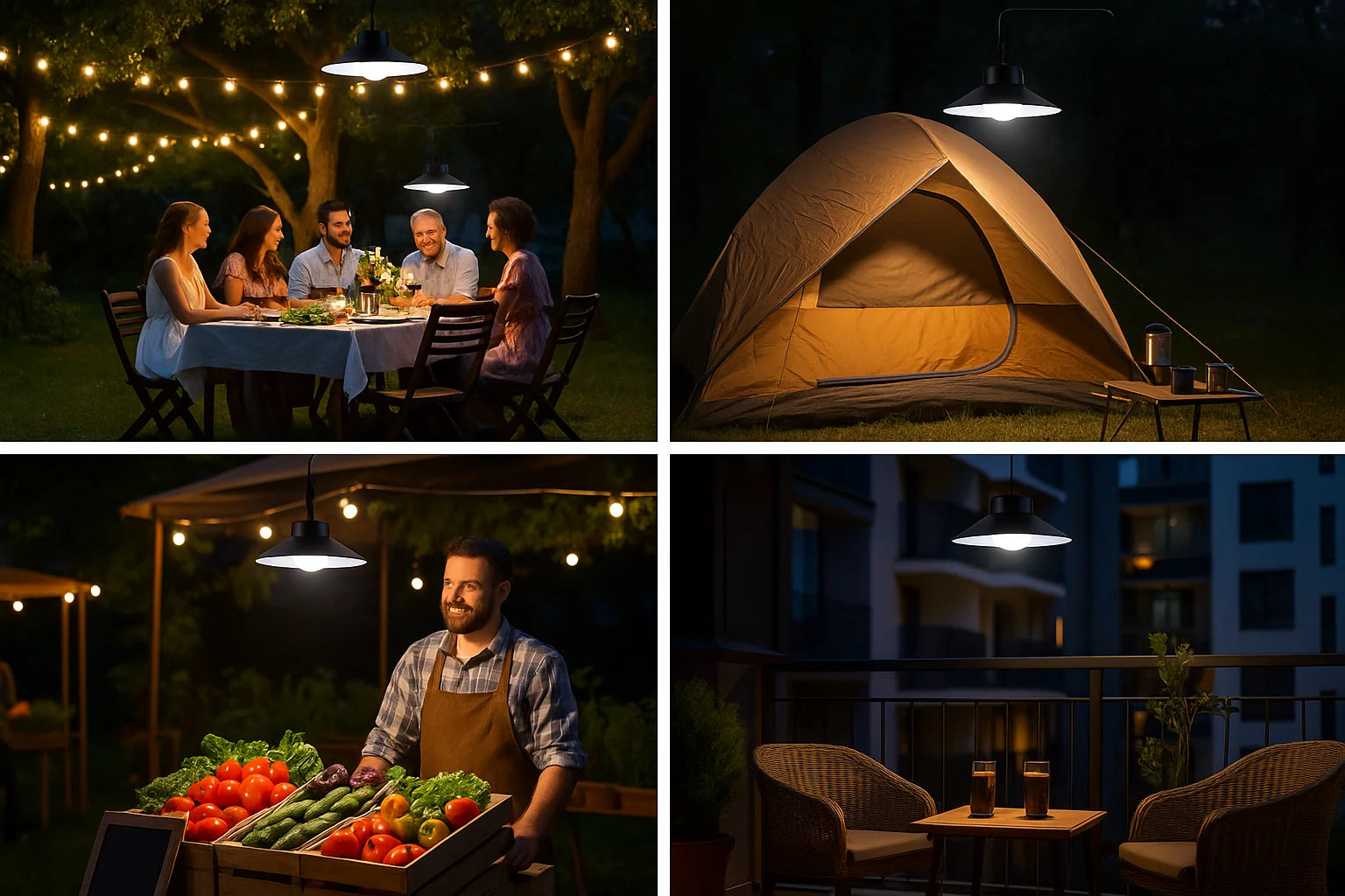 LED Solar Powered Pendant Hanging Light – Garden, Shed & Outdoor Lighting