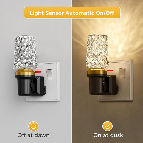 Acrylic housing plug in night lamp

