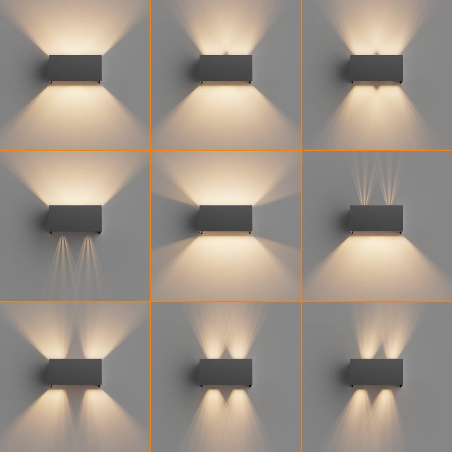 Adjustable beam wall lamp

