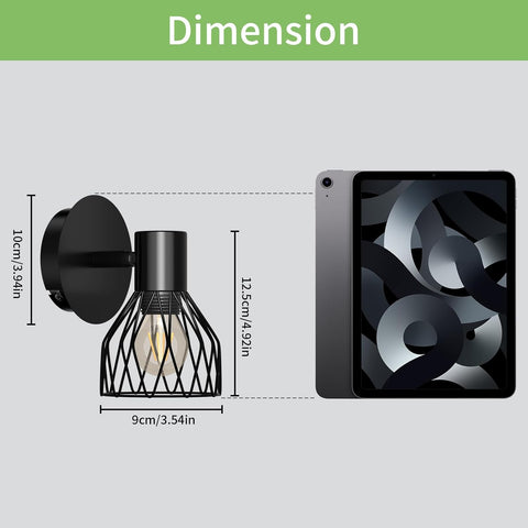 Adjustable bedside wall lamp

