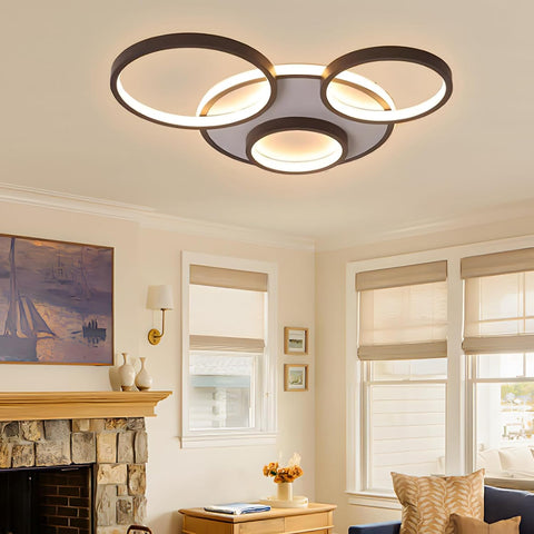 Adjustable color temperature LED chandelier