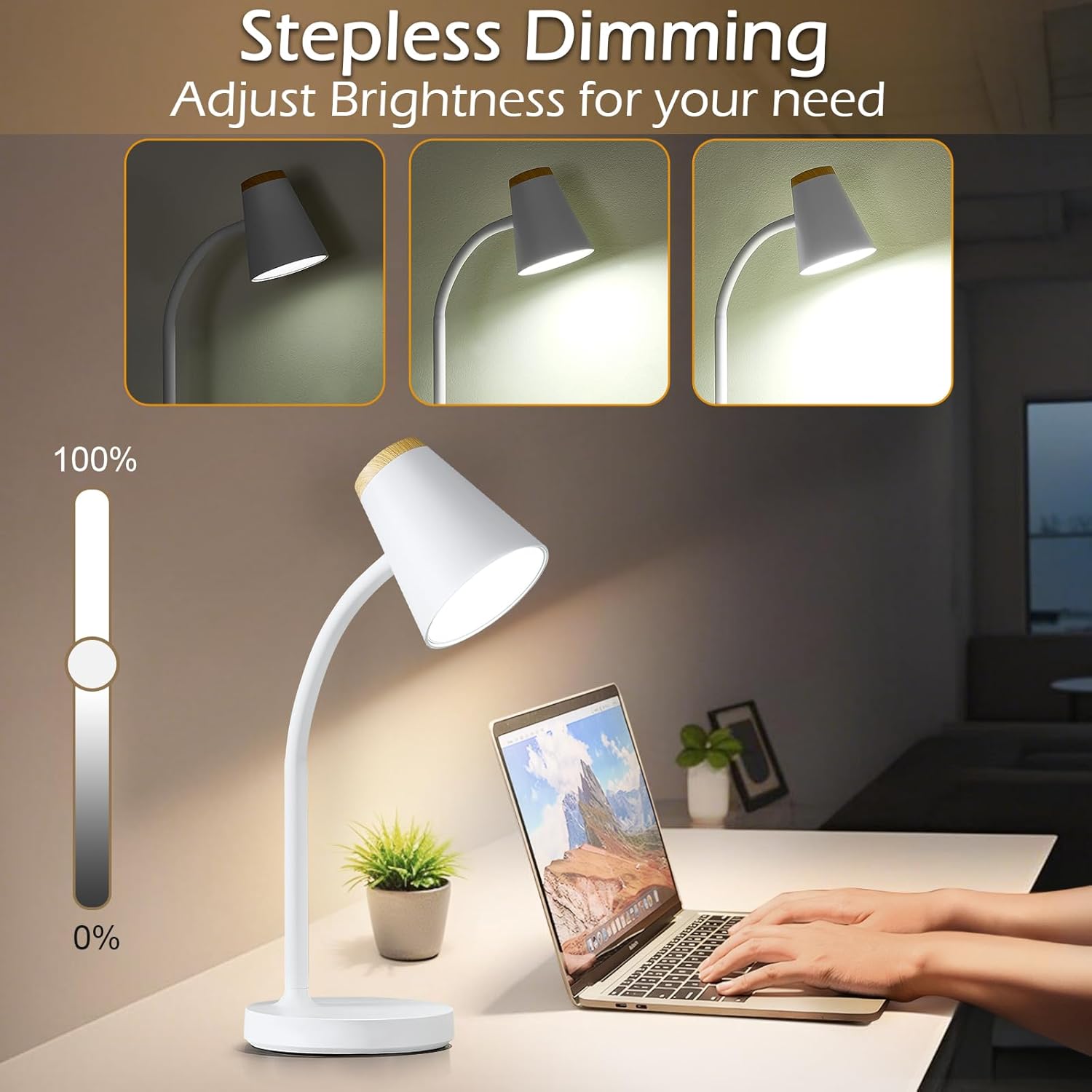 Adjustable gooseneck lamp

