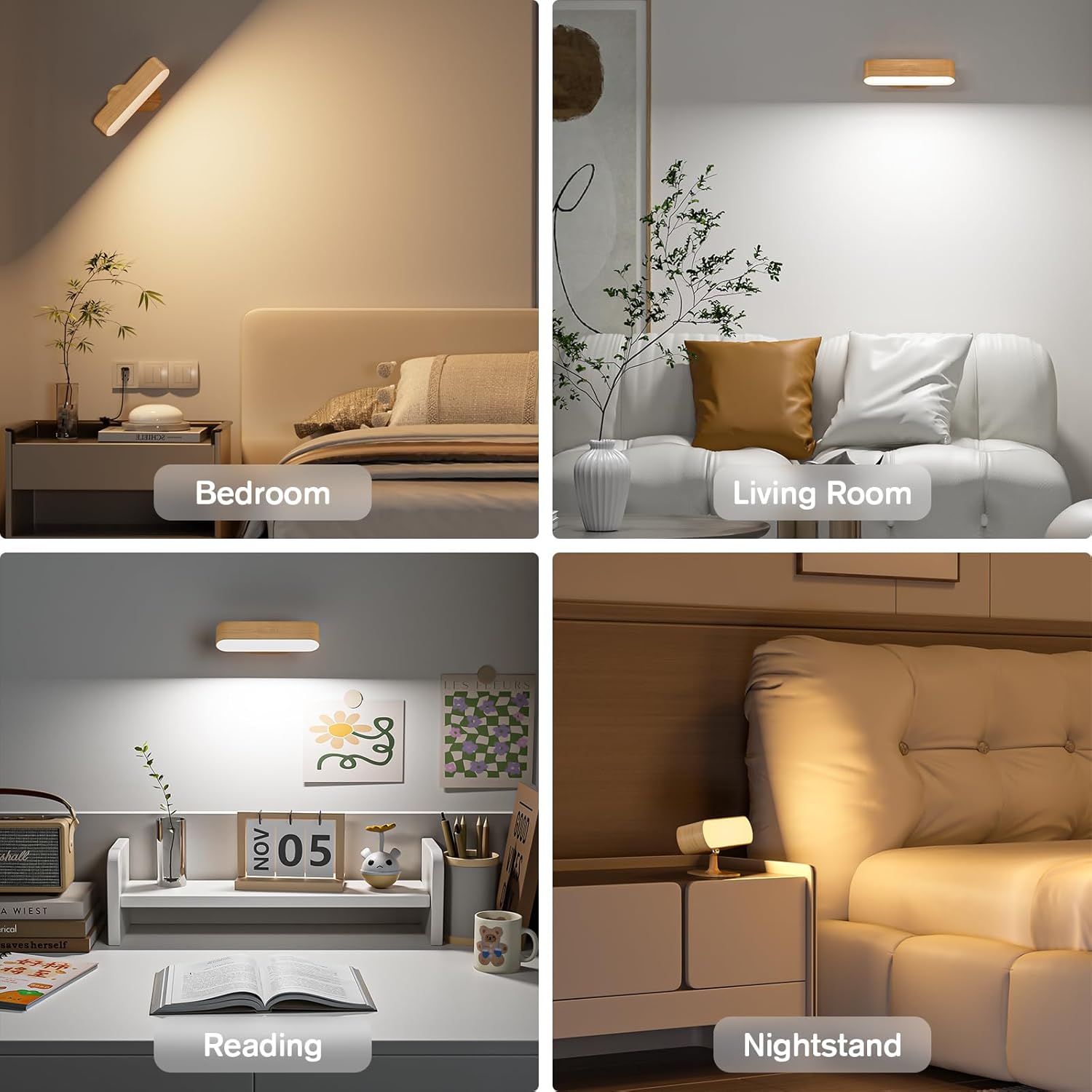 Alpha Lights bedside LED lamp

