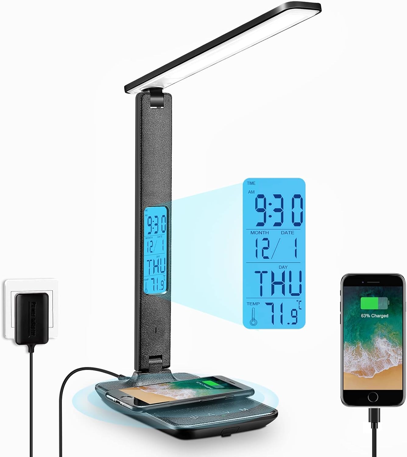Alpha Lights black desk lamp



