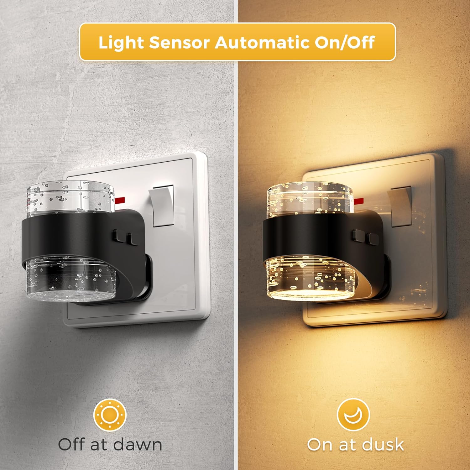 Automatic dusk to dawn night light

