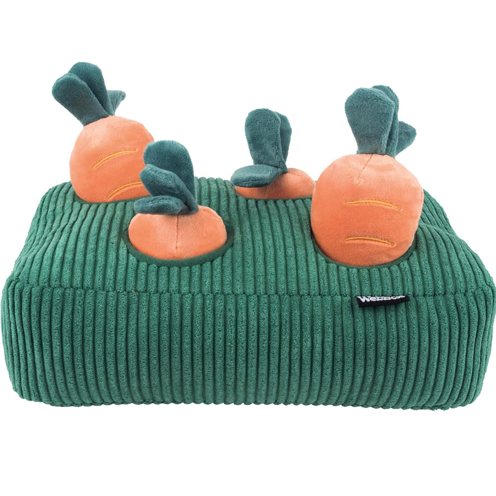 Webbox Carrot Patch Plush Dog Puzzle Toy