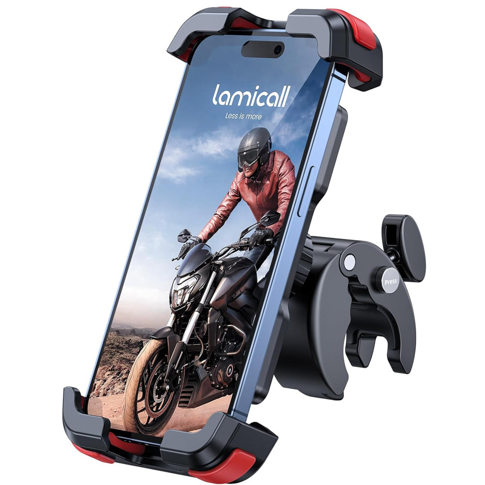 Motorcycle Phone Holder with Quick Release Clamp