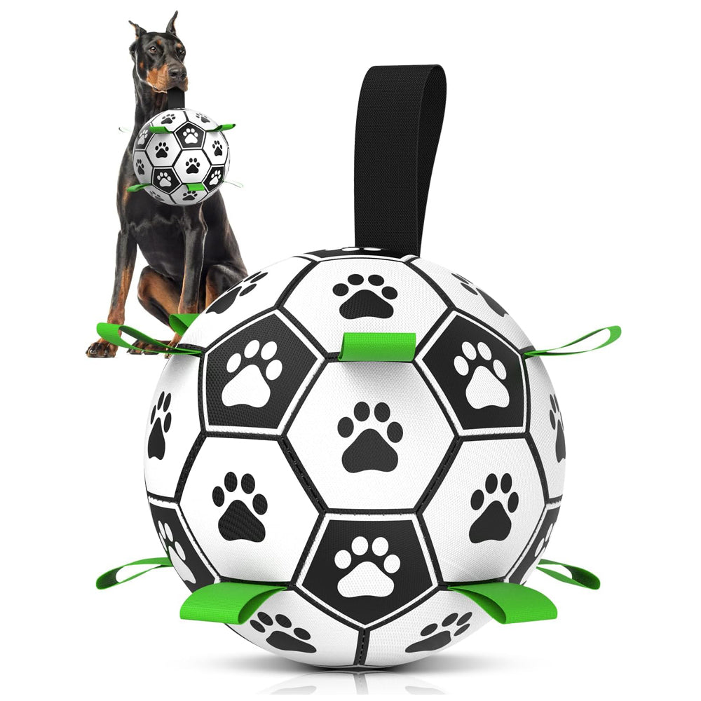 Hetoo Dog Toys Extra Large Football with Straps, Interactive Dog Toy
