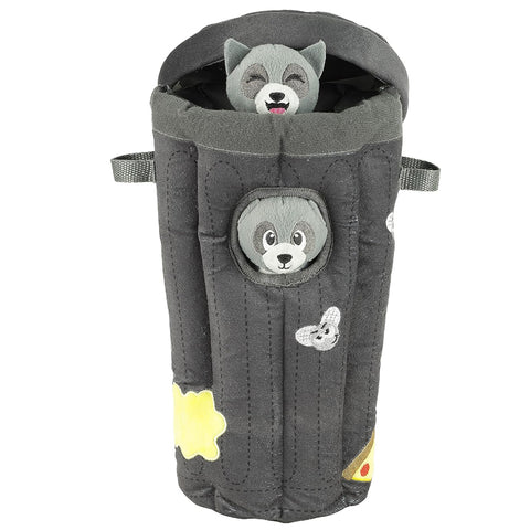 Hide A Raccoon Plush Dog Puzzle Toy
