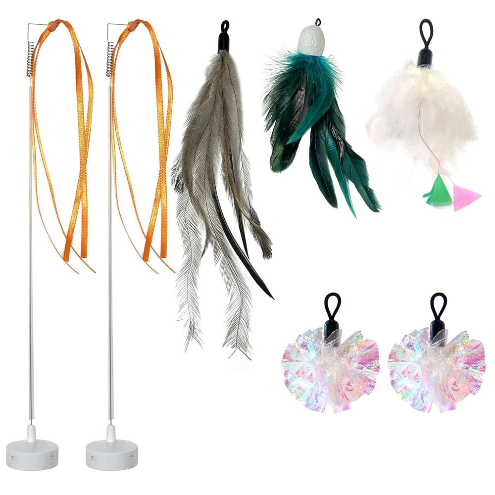 GlodenSun 3in1 Cat Toy Replacement Attachments 7PCS