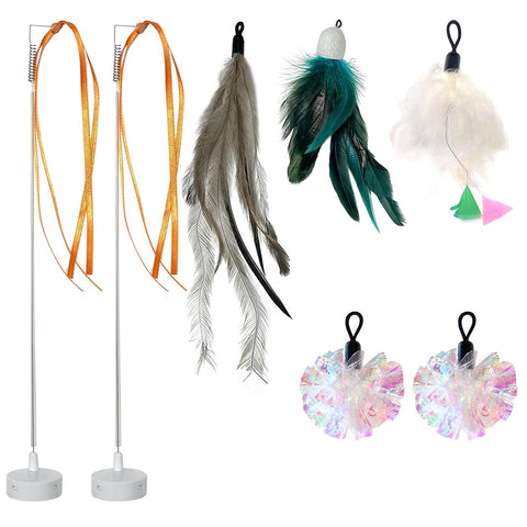 GlodenSun 3in1 Cat Toy Replacement Attachments 7PCS