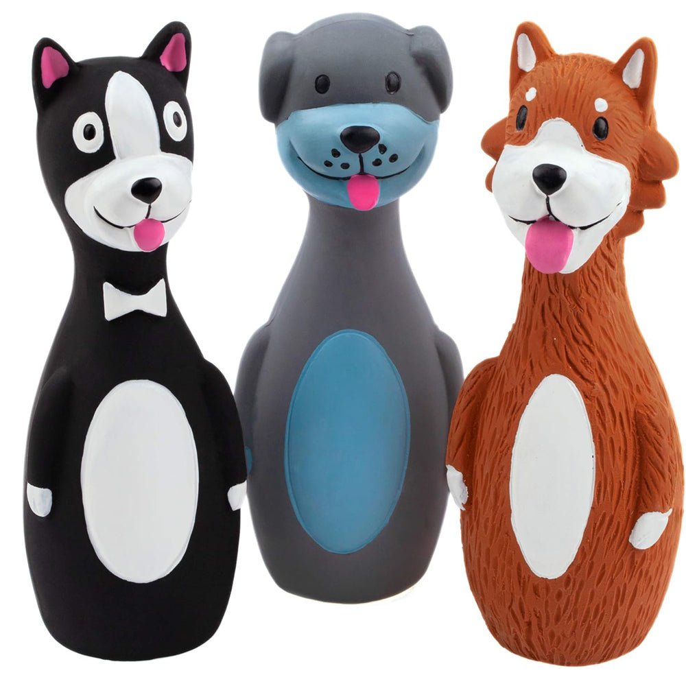 Squeaky Latex Dog Toys Pack for Small Dogs