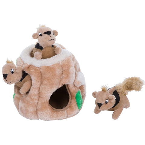 Outward Hound Squirrel Dog Toy - Plush Hide and Seek Interactive Toy