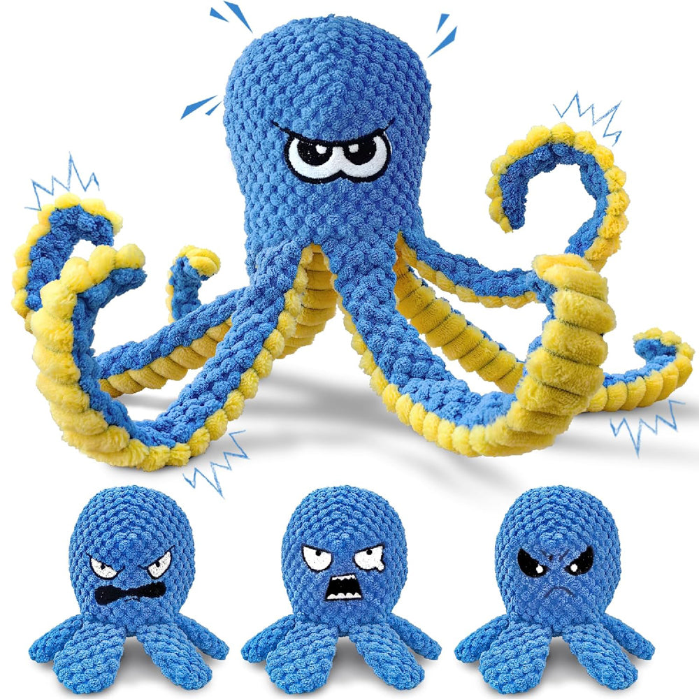 Interactive Dog Toys Octopus – 4 Pack Plush Puzzle Set