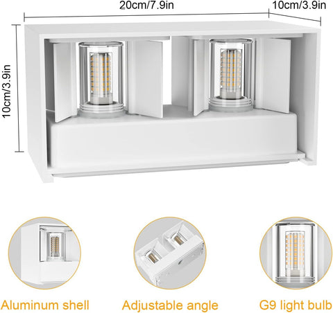 Bathroom-safe IP54 wall light

