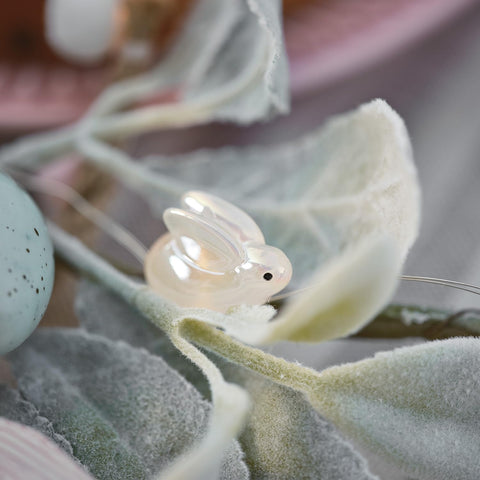 Battery operated Easter bunny light bell jar