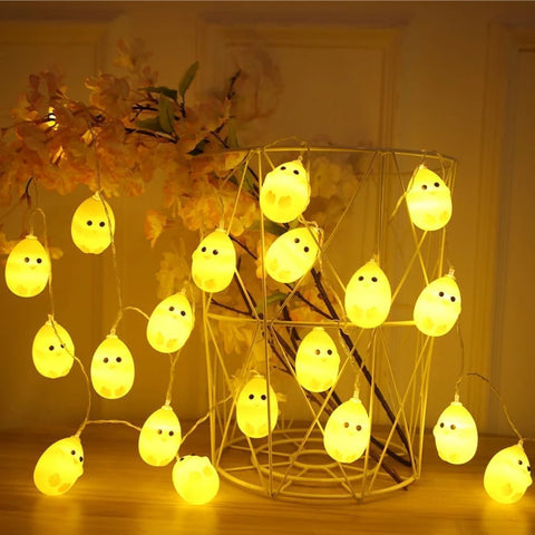 Battery operated Easter chick string lights with 10 LEDs